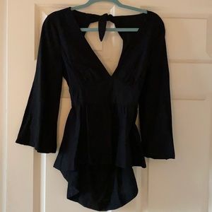 Free People peplum top small NWT